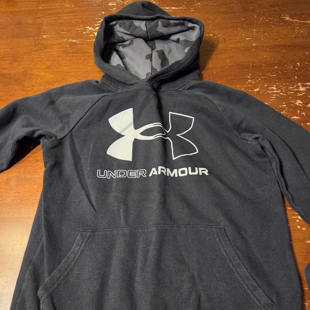 Under Armour Charcoal Hoodie with Logo